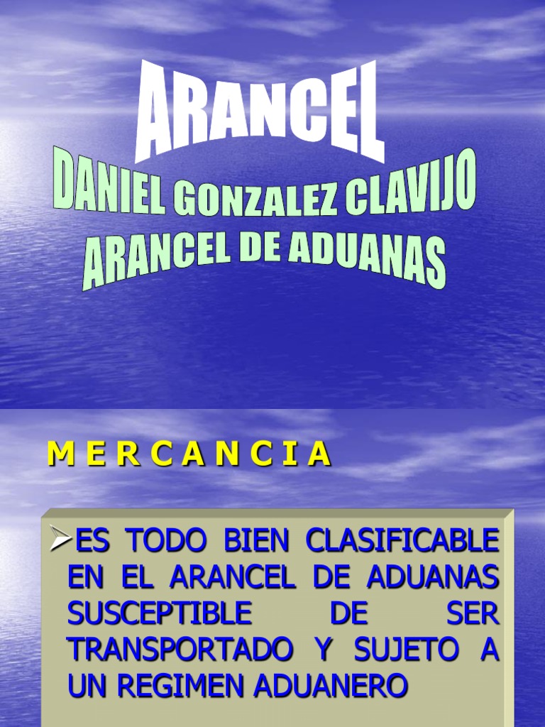 Arancel de Aduanas | PDF | aduana | Arancel