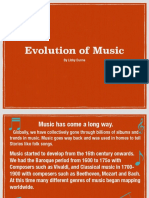 Evolution of Music Through the Decades
