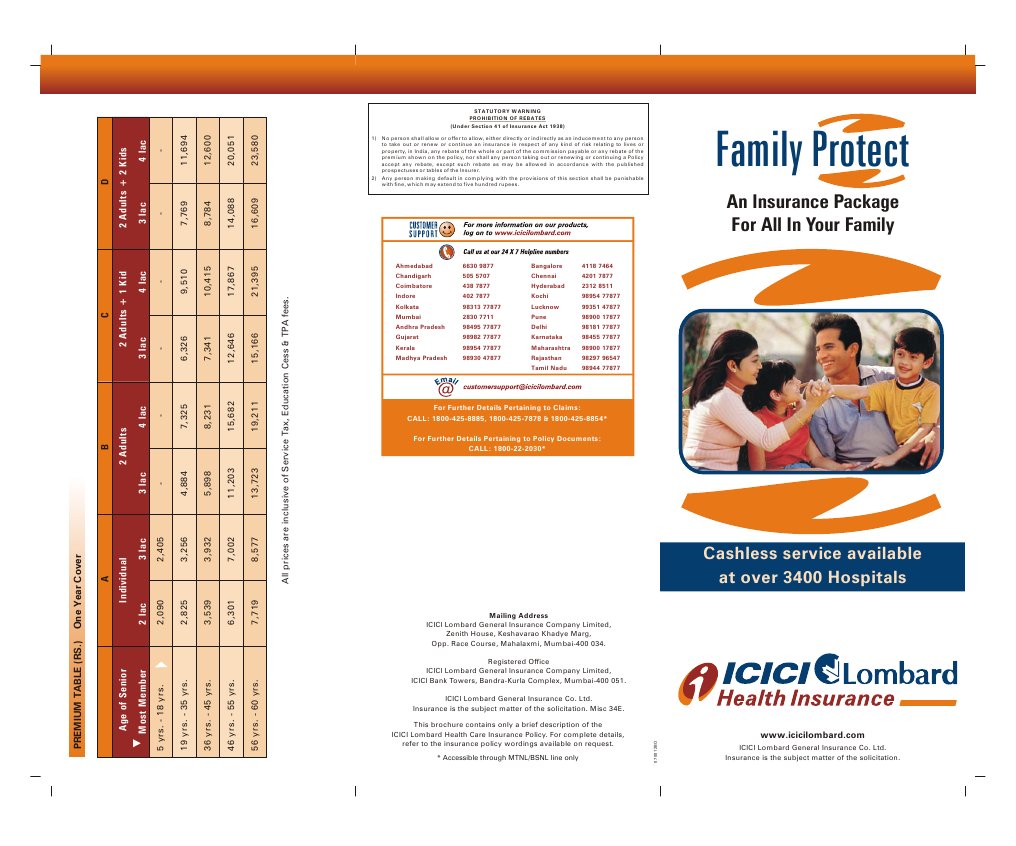 Family Protect: An Insurance Package For All in Your Family | PDF ...