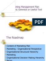 GSS: Marketing Management Plan An Academic Gimmick or Useful Tool