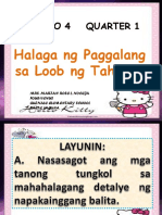 Filipino Q1 Week5 - Nakasusulat NG Balangkas