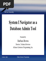 System I Navigator As A Database Admin Tool PDF