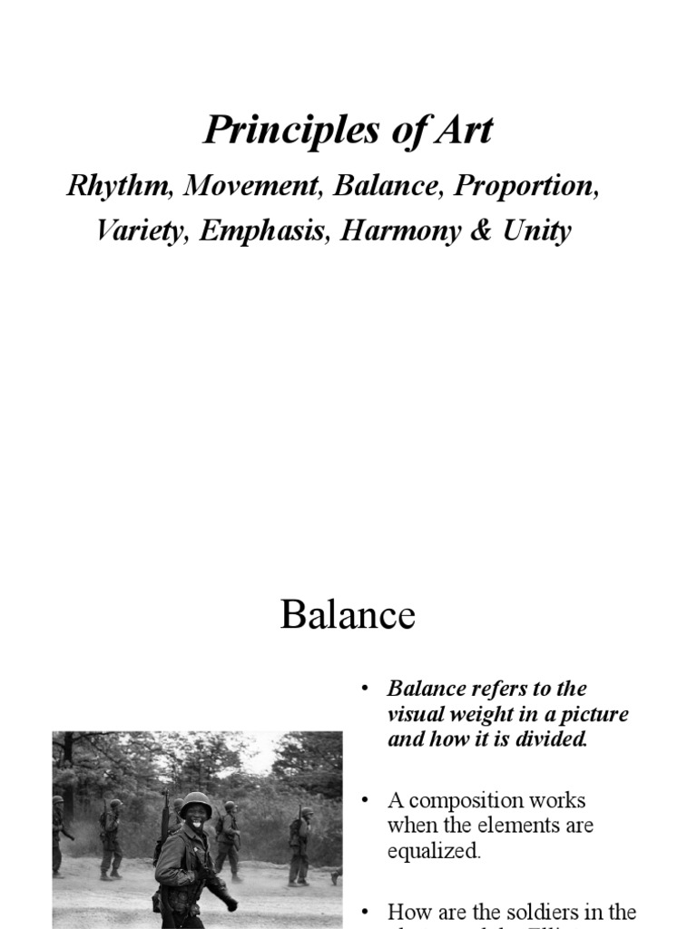 Principles of Art PDF Composition (Visual Arts) Vision