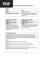 Planificación de Modelado de Esculturas...