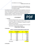 Análisis granulométrico de harina de maíz