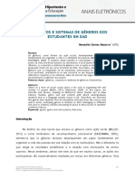 Conjuntos e Sistemas de Generos Dos Estudantes em Ead