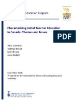 Gambhir, M., Broad, K., Evans, M., & Gaskell, J. (2008) - Characterizing Initial Teacher Education in Canada - Themes and Issues