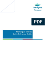 Quick Reference Guide For Travelport Worldspan Entries - (IE) - AN9543 PDF