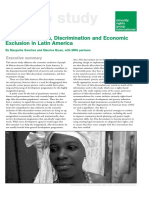 Afro-Descendants, Discrimination and Economic Exclusion in Latin America