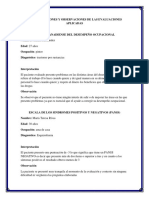 Interpretaciones y Observaciones de Las Evaluaciones Aplicadas Psiquiatria 2