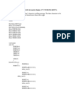 Interfacing LED Dot Matrix Display With PIC16F877A