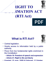 Right To Information Act (RTI Act)