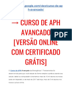 Curso de APH Avancado RJ (VERSÃO Online Com CERTIFICADO Grátis)