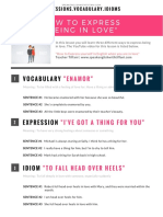 How To Express "Being in Love": Vocabulary
