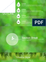 Natural Green Background PowerPoint Templates Versi Felix