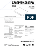 SERVICE MANUAL Sony - STR Ks 600 PM - Ks 600 PW v.1.1 PDF