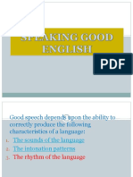 Speaking Good English