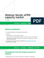 Webinar Nordic AFRR Capacity Market 121218
