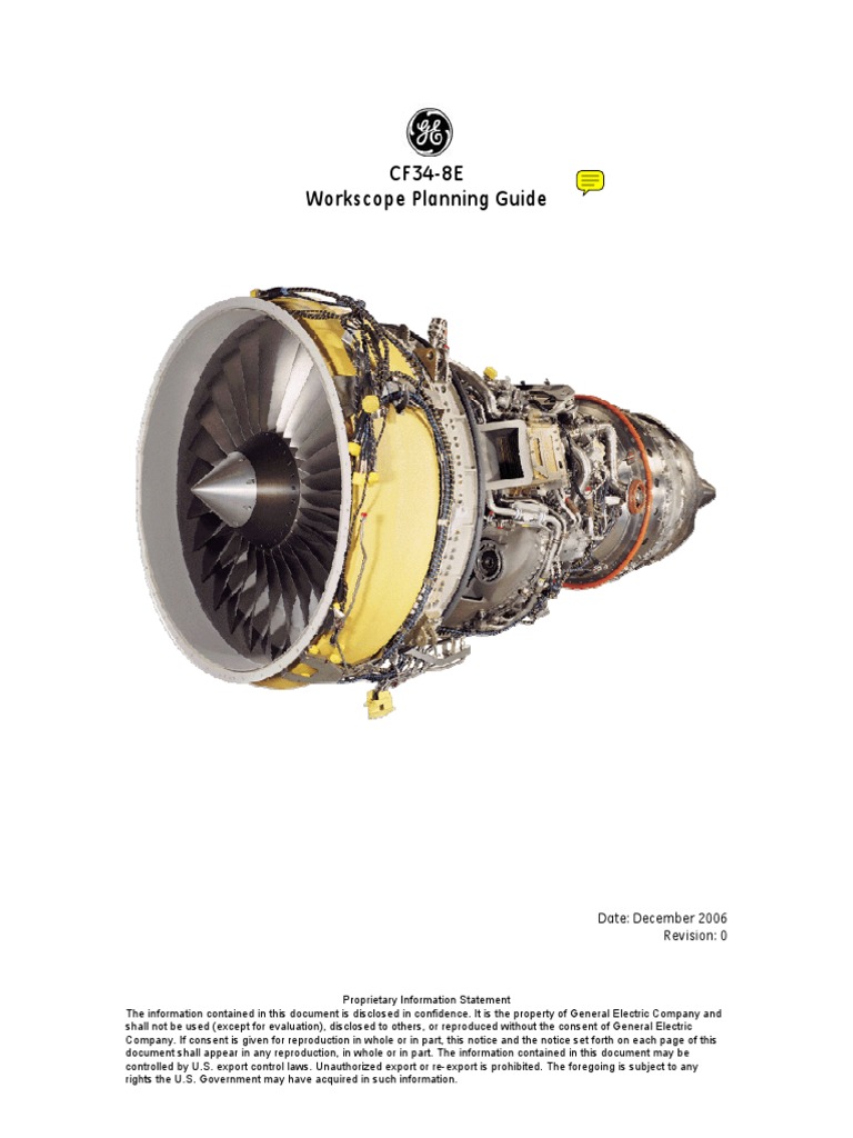 CF34-8E Engine Workscope Guide | PDF | Reliability Engineering | Engines