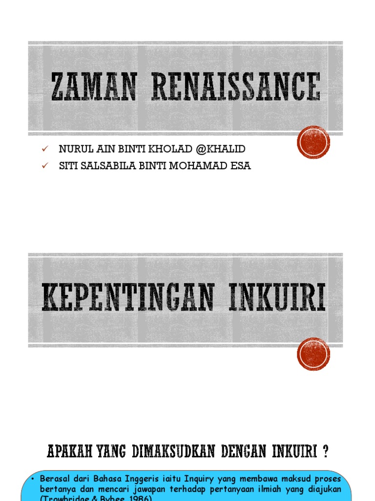 Zaman Renaissance | PDF