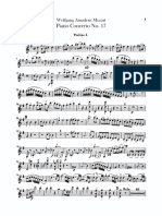 Mozart Concierto Piano No. 17 Violín I PDF