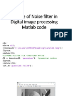 All Type of Noise Filter in Digital Image Processing Matlab Code