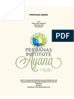 Proposal Bisnis Hijab AYANA