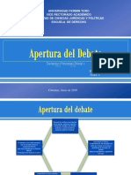 Apertura Del Debate - Oraima Molina PDF
