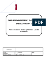 Lab01 - Potenciales de Nodos y Primera Ley de Kirchhoff