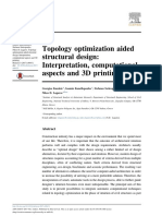 Topology Optimization Aided Structural Design: Interpretation, Computational Aspects and 3D Printing