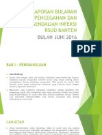 Laporan Bulanan Pencegahan Dan Pengendalian Infeksi Rsud Banten