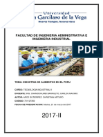 Informe Industria Alimenticia