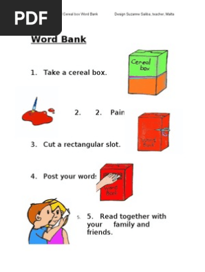 Cereal Box Word Bank Session 2.2