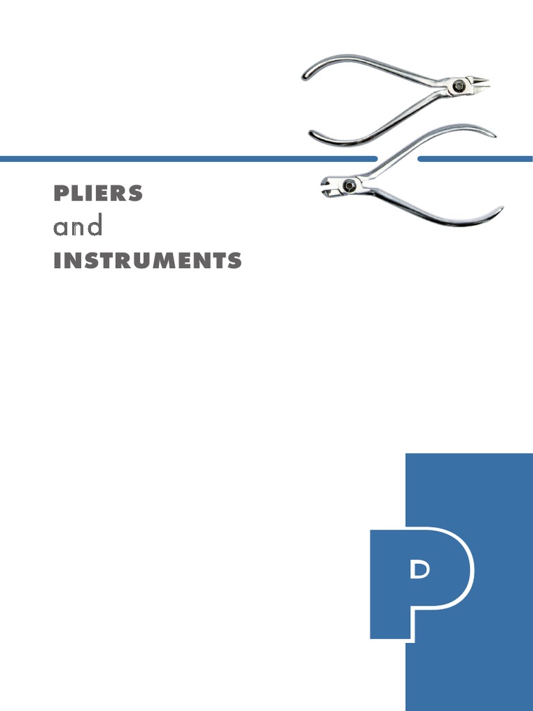 Orthodontic Pliers and Instruments Guide | PDF | Wire | Screw