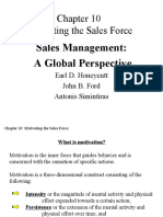 Motivating The Sales Force: Sales Management: A Global Perspective