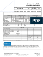 Air Cooled Screw Chiller Performance Specification