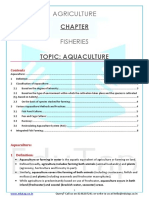 Fisheries Content Sheet Aquaculture