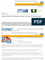 El Plan Climático de España, El Mejor de Toda La Unión Europea - Energías Renovables, El Periodismo de Las Energías Limpias