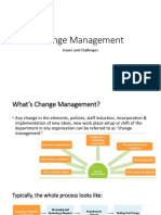 Change Management: Issues and Challenges