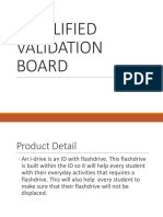 Simplified Validation Board