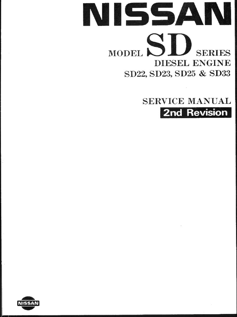 Nissan Diesel Engines SD22 SD23 SD25 SD33 PDF | PDF