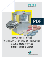 3200 Tablet Press Maximum Economy of Production Double Rotary Press Single/Double Layer