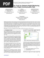Design of Survey Tools for Obstacle Height Monitoring on the Line of Sight Communication Path