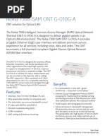 Nokia 7368 ISAM ONT G-010G-A For Optical LAN Data Sheet en