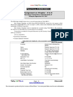 Practical Assignment For Trading & Manufacturing Business in Tally - NET Accounting Software PDF