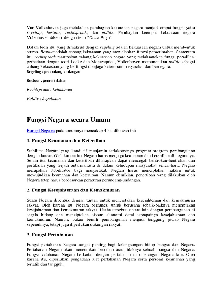 Fungsi Negara Pdf