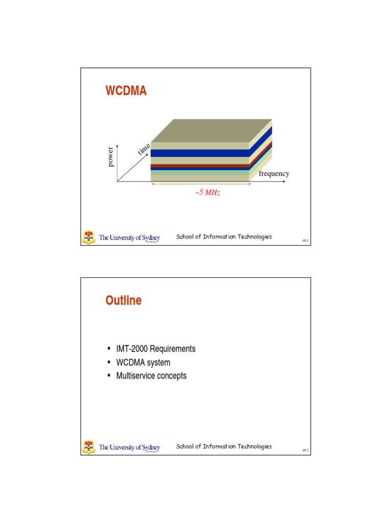 WCDMA System Overview and Specifications | PDF | Duplex ...