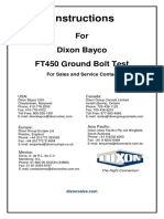 FT450 Ground Bolt Test Instructions