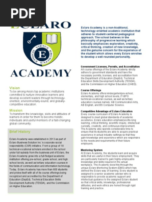 Eclaro Academy One Pager 2
