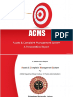 Assets & Complaint Management System A Presentation Report